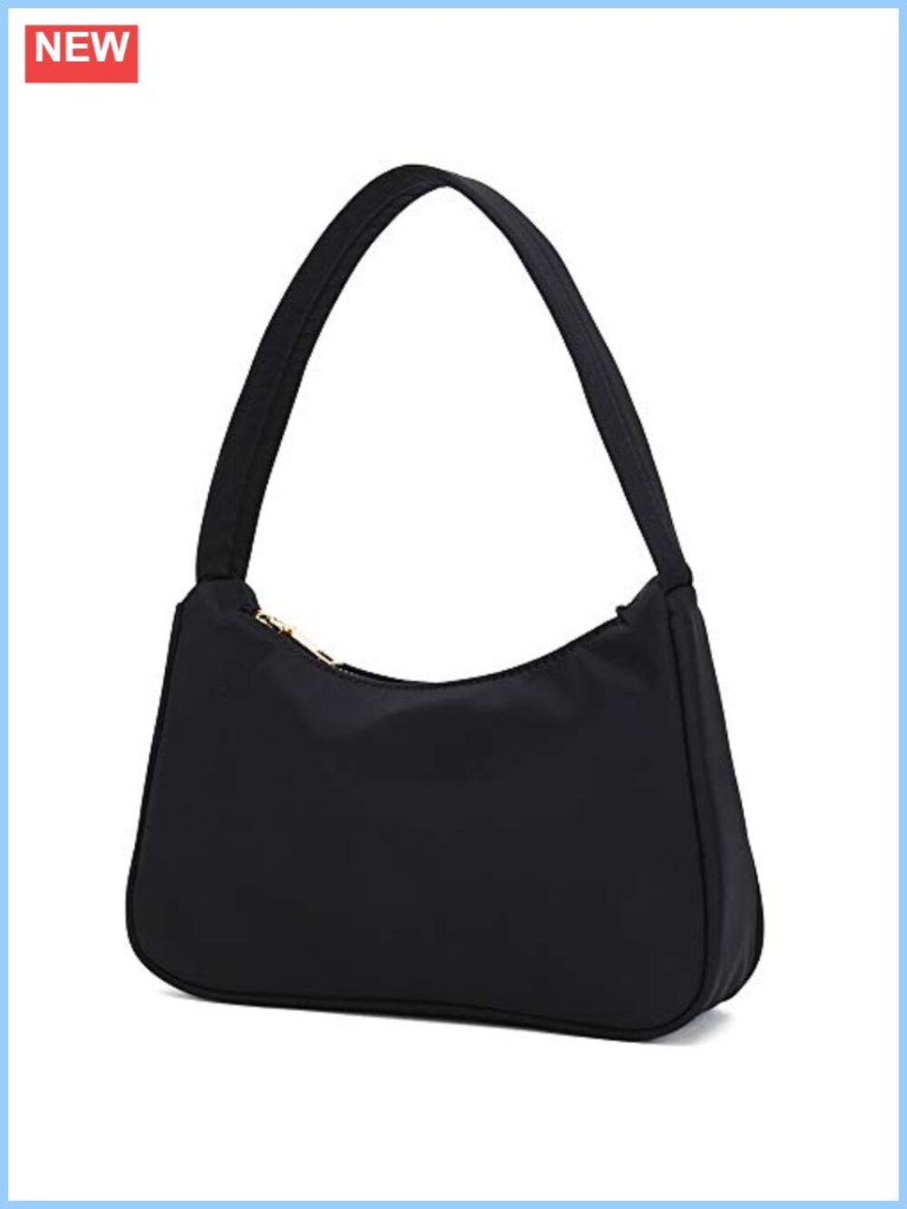 Small Nylon Shoulder Purse Mini Handbag Top Handle Clutch